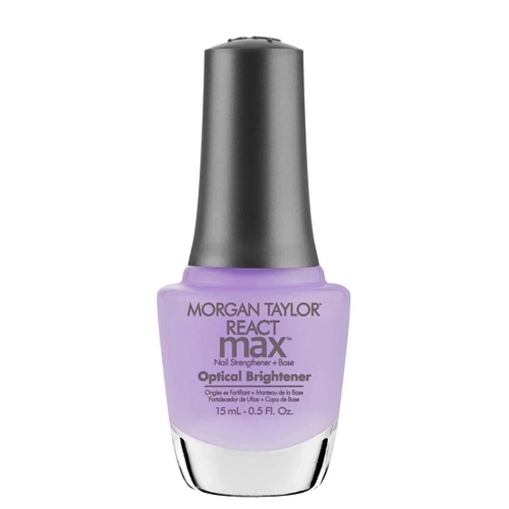 Morgan Taylor React Max Optical Brightener Base Coat fehérítő körömerősítő alaplakk