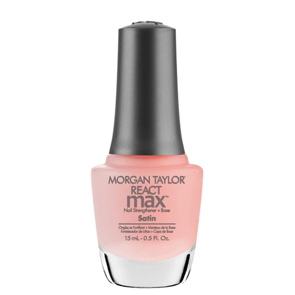 Morgan Taylor React Max Satin Base Coat szatén fényű körömerősítő alaplakk