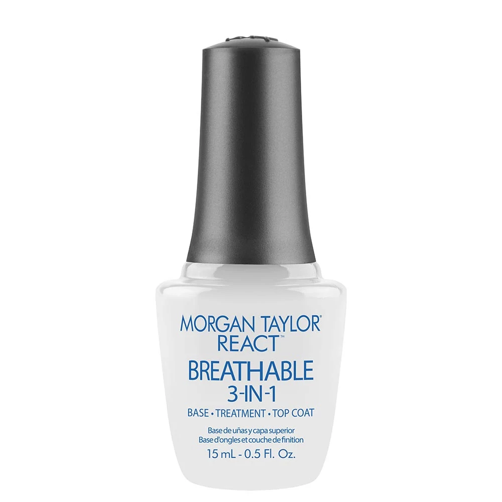 Morgan Taylor React Breathable 3-in-1 (alaplakk, vitaminos erősítő és fedőlakk egyben)