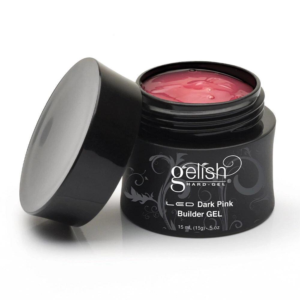 Gelish Hard Gel Dark Pink fedő rózsaszín műkörömépítő zselé 15 ml