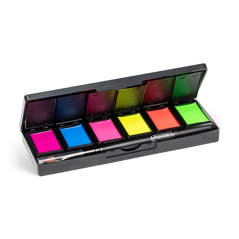 Gelish Cream Gel Palette színes gél lakk paletta Neon &amp; On &amp; On