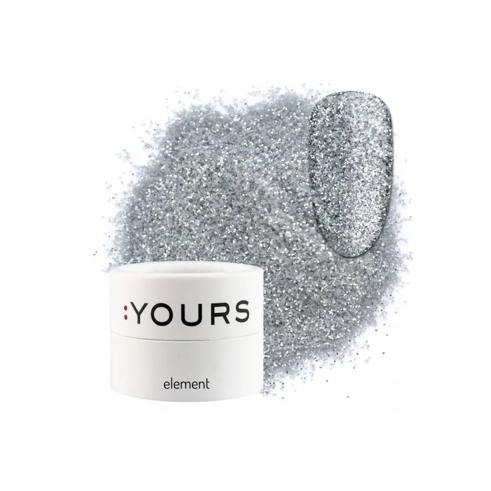 :YOURS Element Eco Glitter – Silver Shine