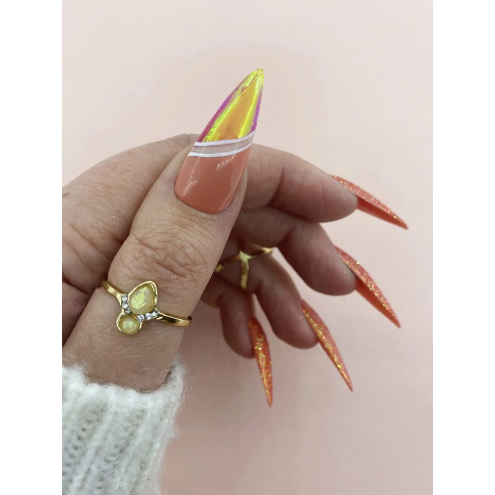 Lecenté Orange Opalescent Shimmer Film