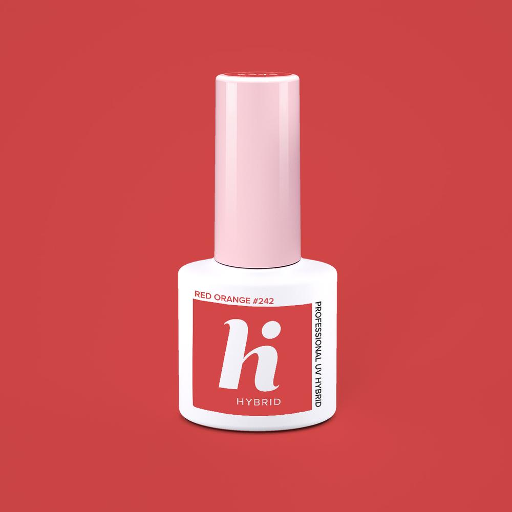 Hi Hybrid gél lakk Red Orange #242